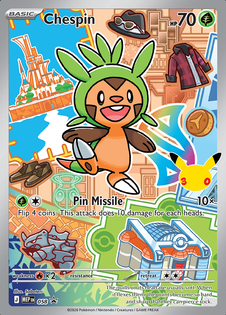 Chespin Pokémon card