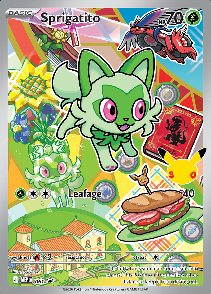 Sprigatito Pokémon card