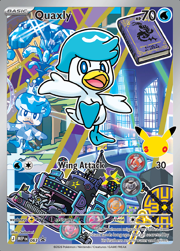 Quaxly Pokémon card