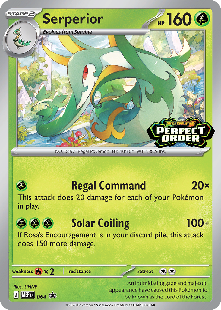 Serperior Pokémon card
