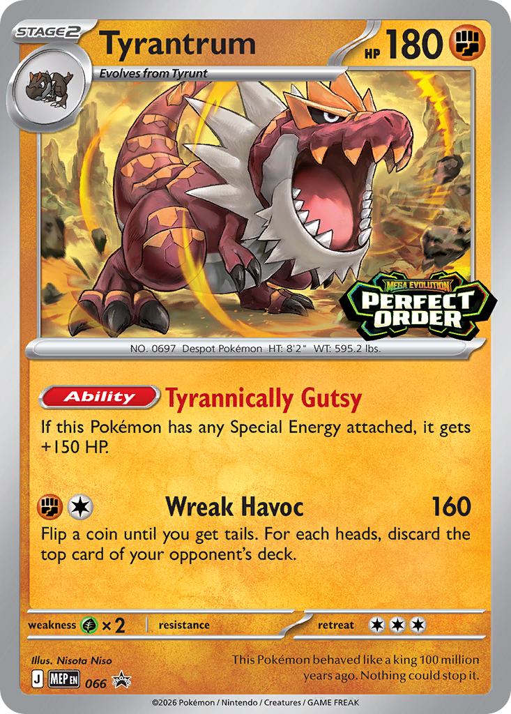 Tyrantrum Pokémon card