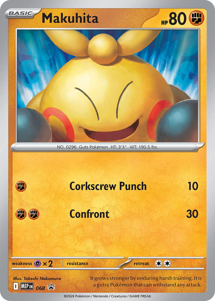Makuhita Pokémon card