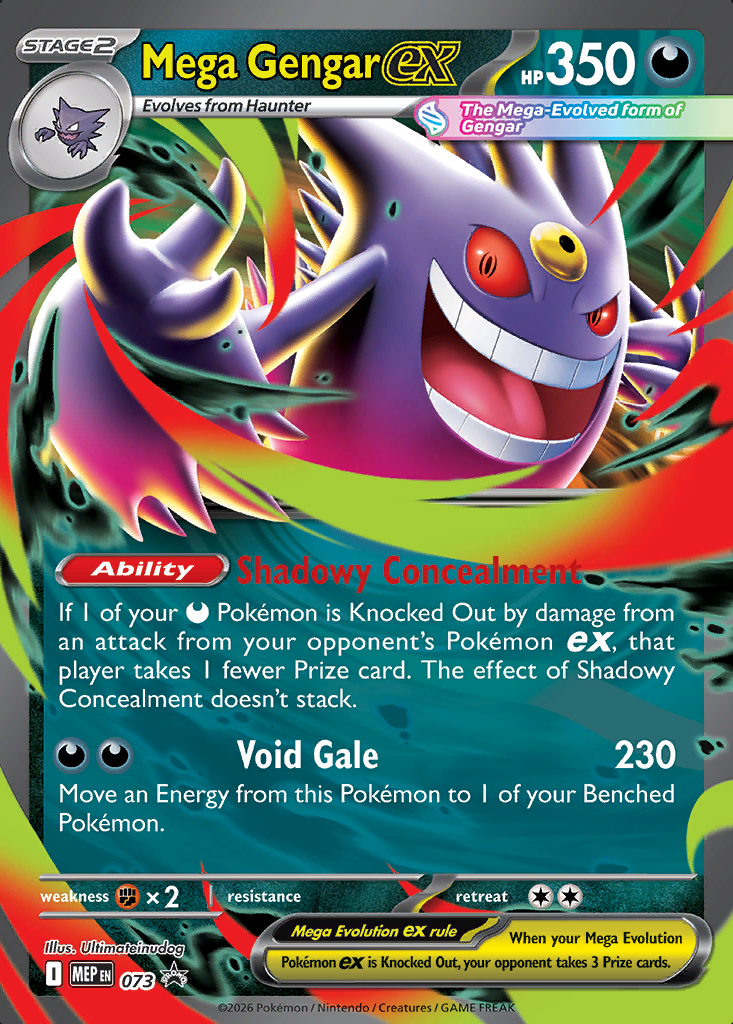 Mega Gengar ex Pokémon card