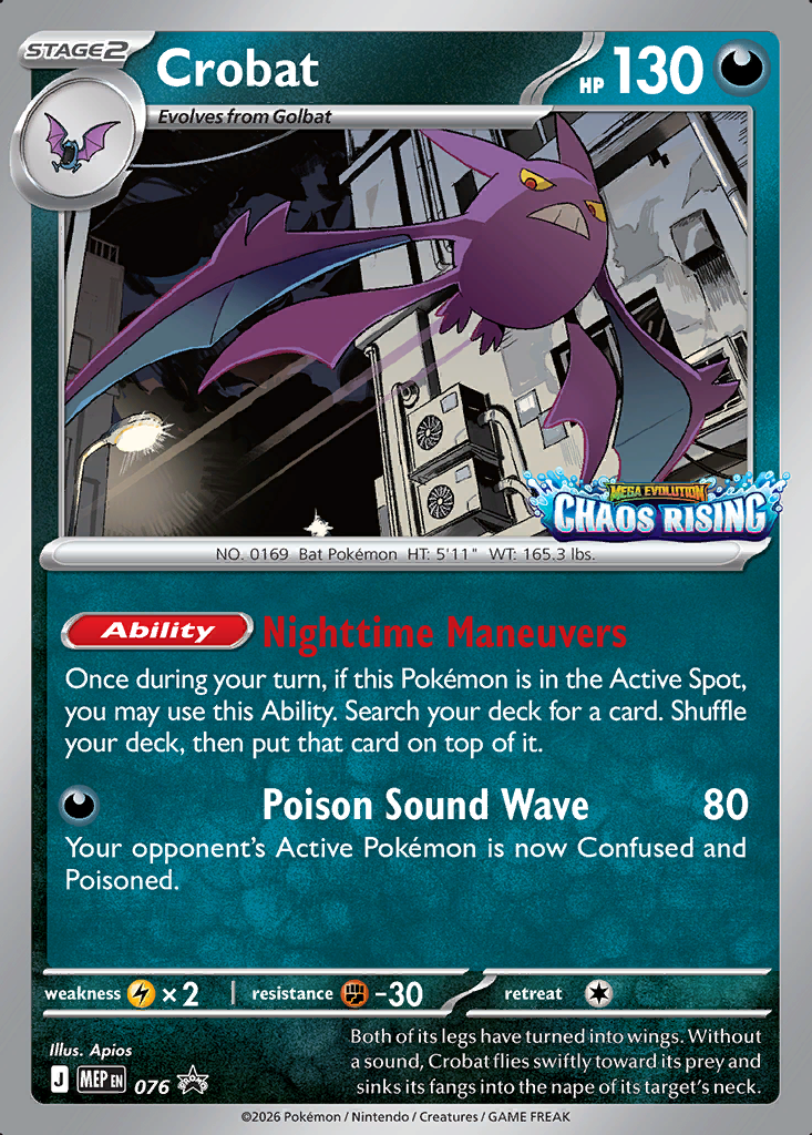 Crobat Pokémon card