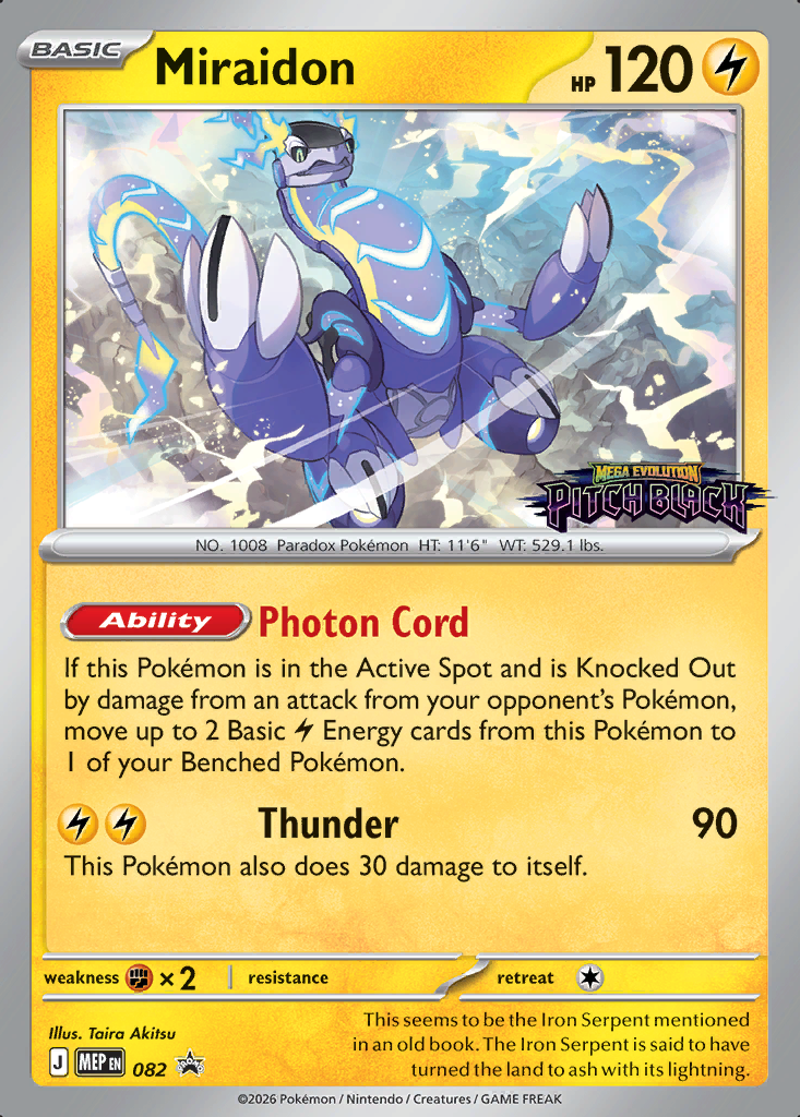 Miraidon Pokémon card