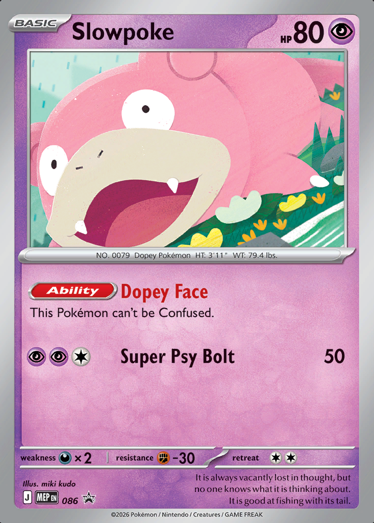 Slowpoke Pokémon card