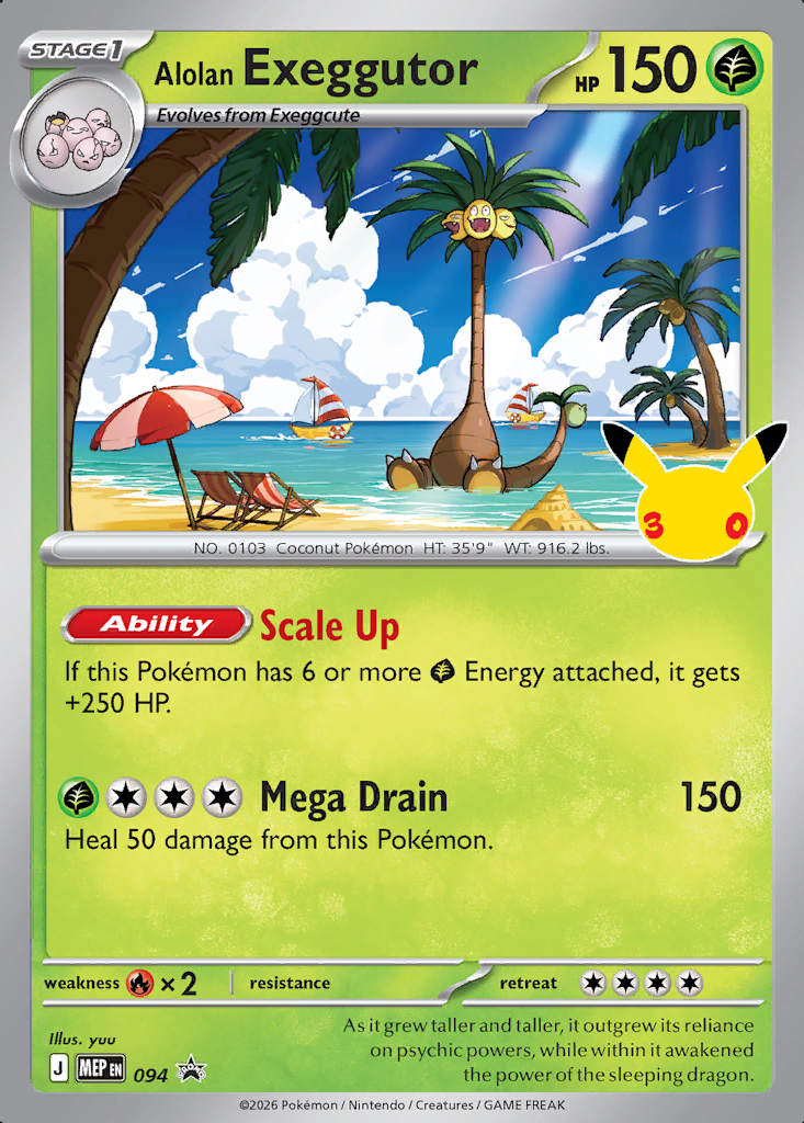 Alolan Exeggutor Pokémon card