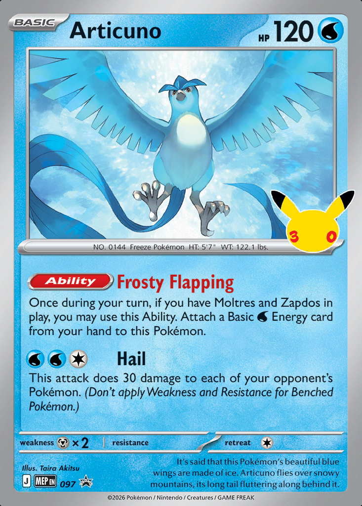 Articuno Pokémon card