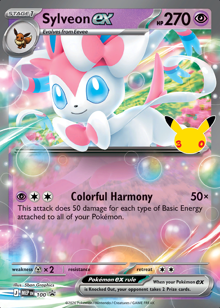 Sylveon ex Pokémon card