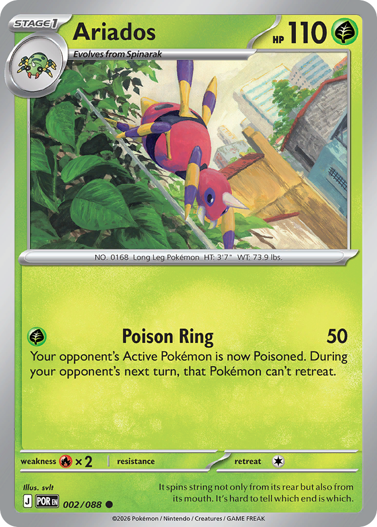 Ariados Pokémon card