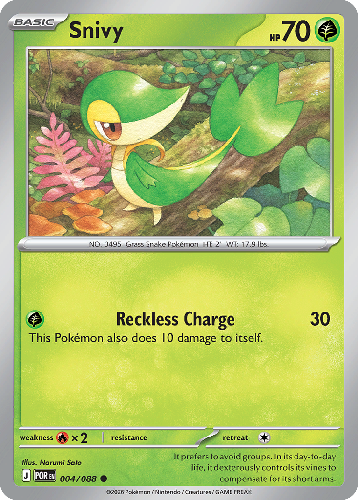 Snivy Pokémon card