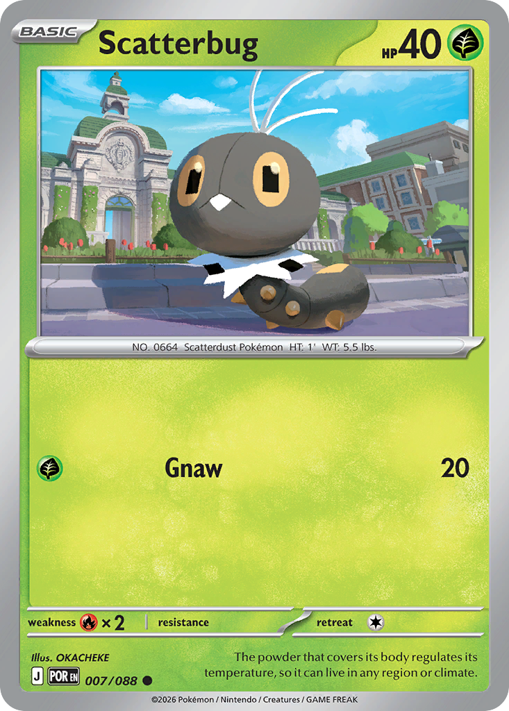 Scatterbug Pokémon card