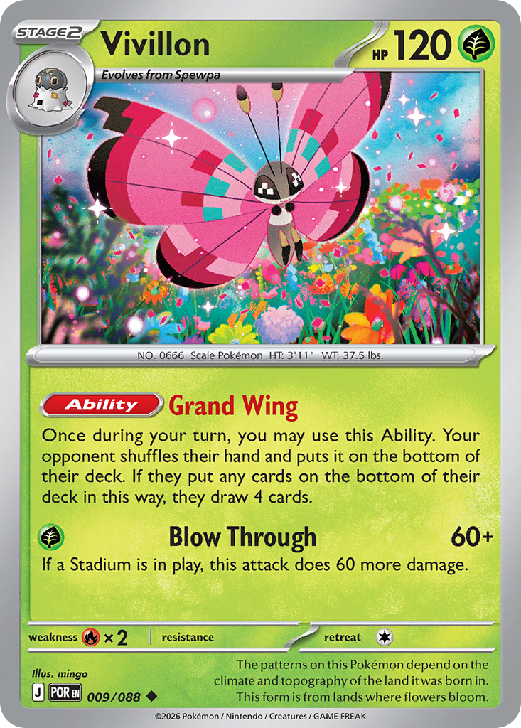 Vivillon Pokémon card