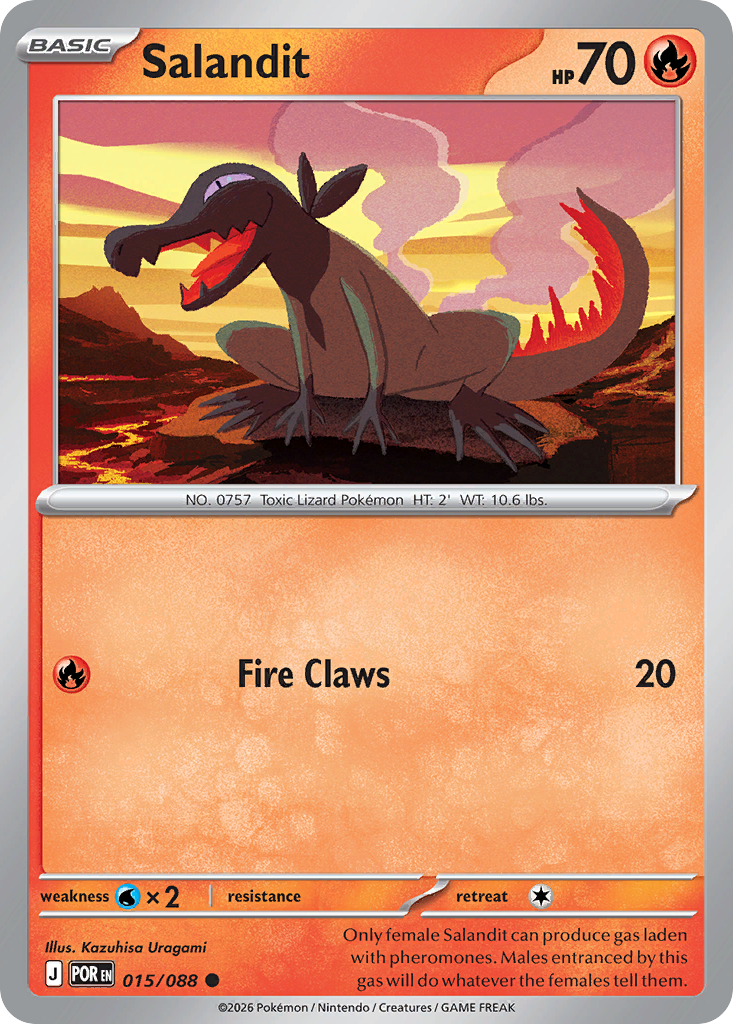 Salandit Pokémon card