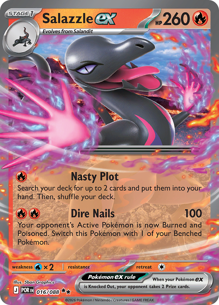 Salazzle ex Pokémon card