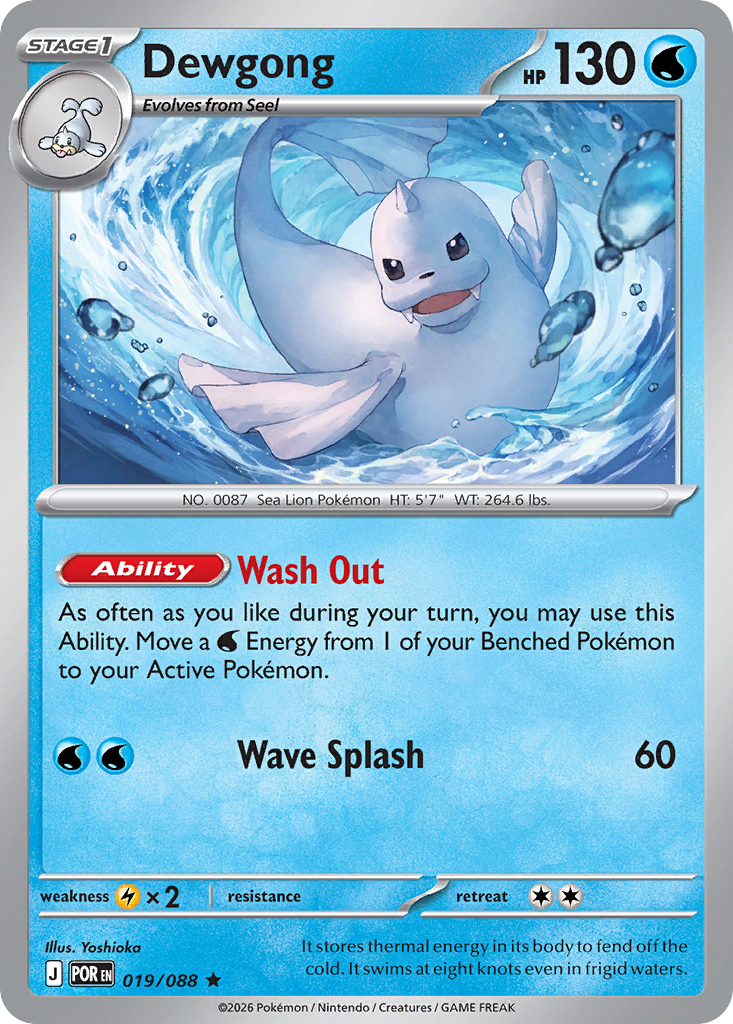 Dewgong Pokémon card