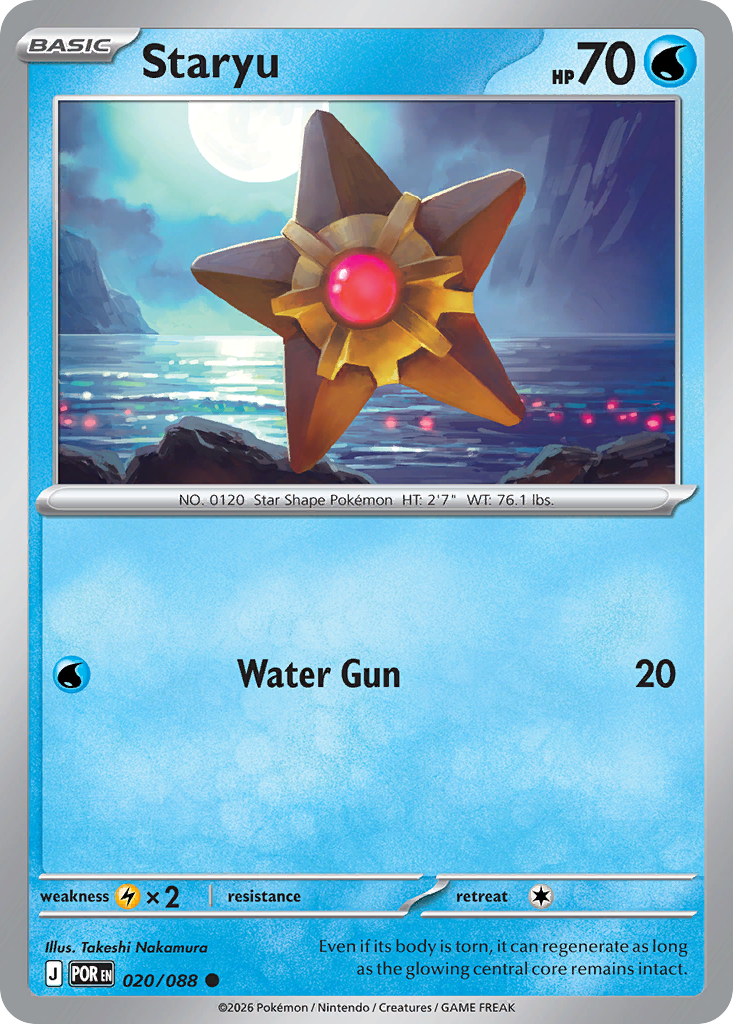 Staryu Pokémon card