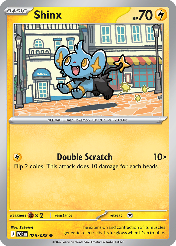 Shinx Pokémon card