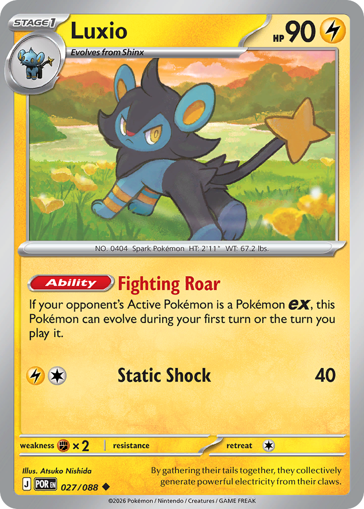 Luxio Pokémon card