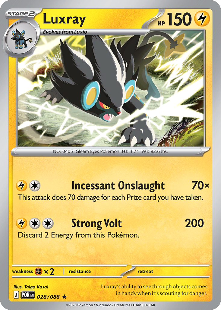 Luxray Pokémon card