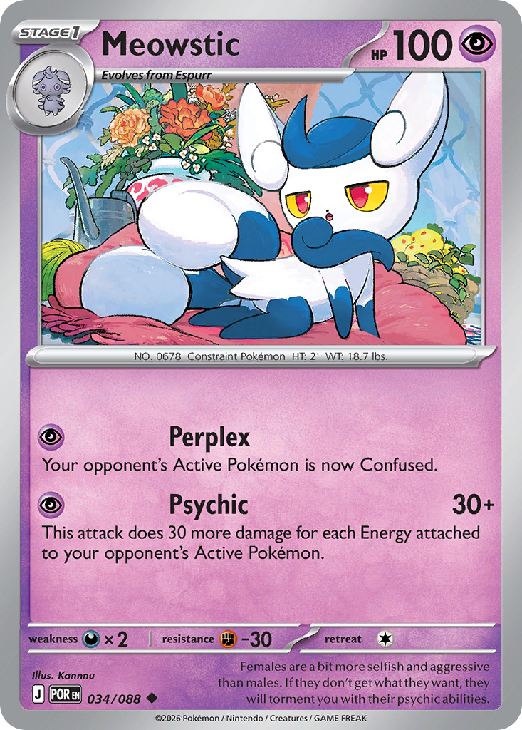 Meowstic Pokémon card