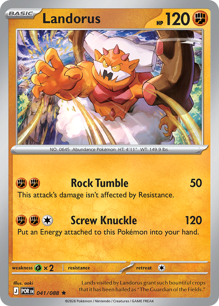 Landorus Pokémon card