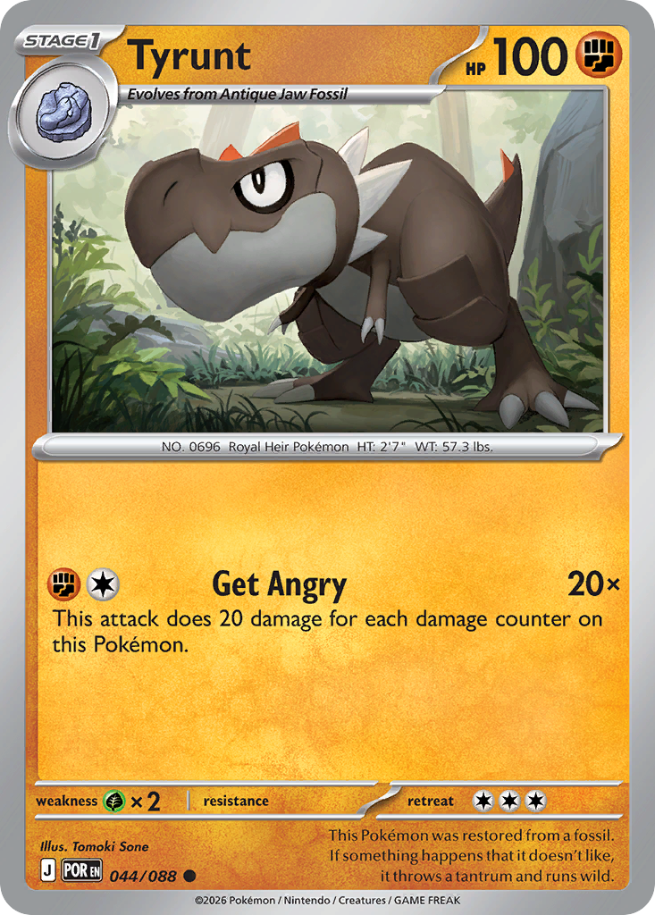 Tyrunt Pokémon card