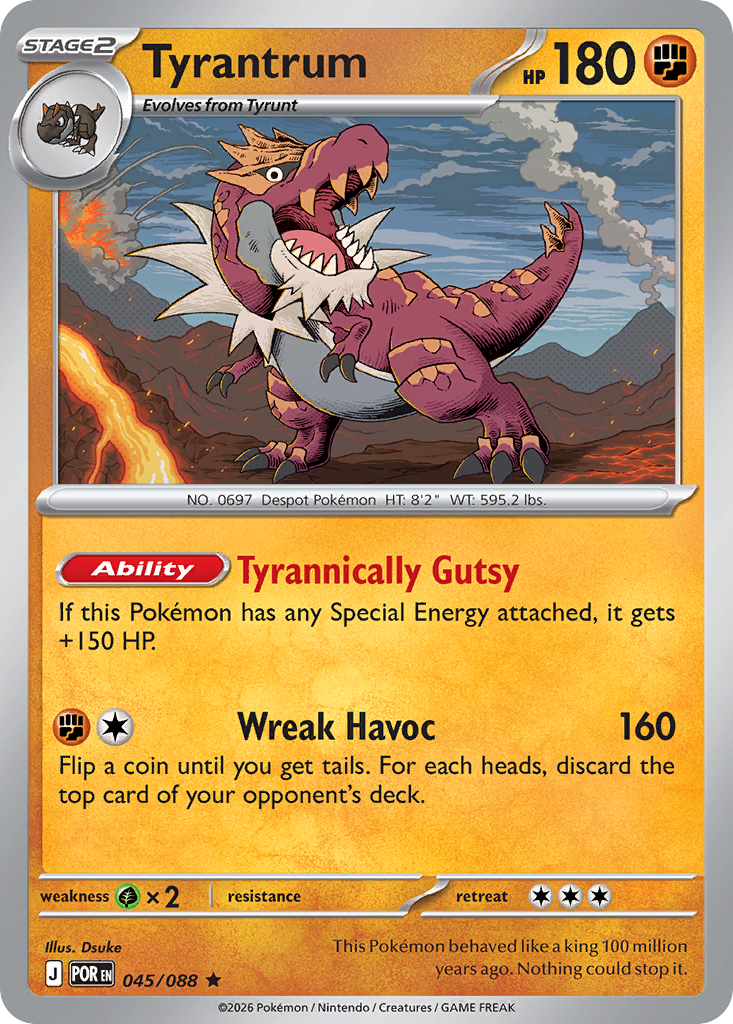 Tyrantrum Pokémon card