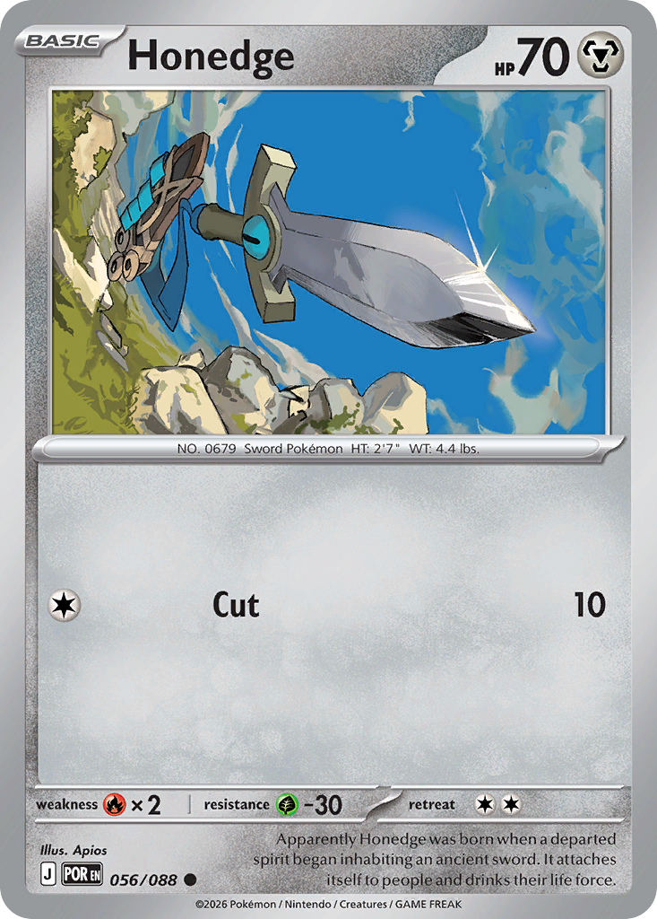 Honedge Pokémon card
