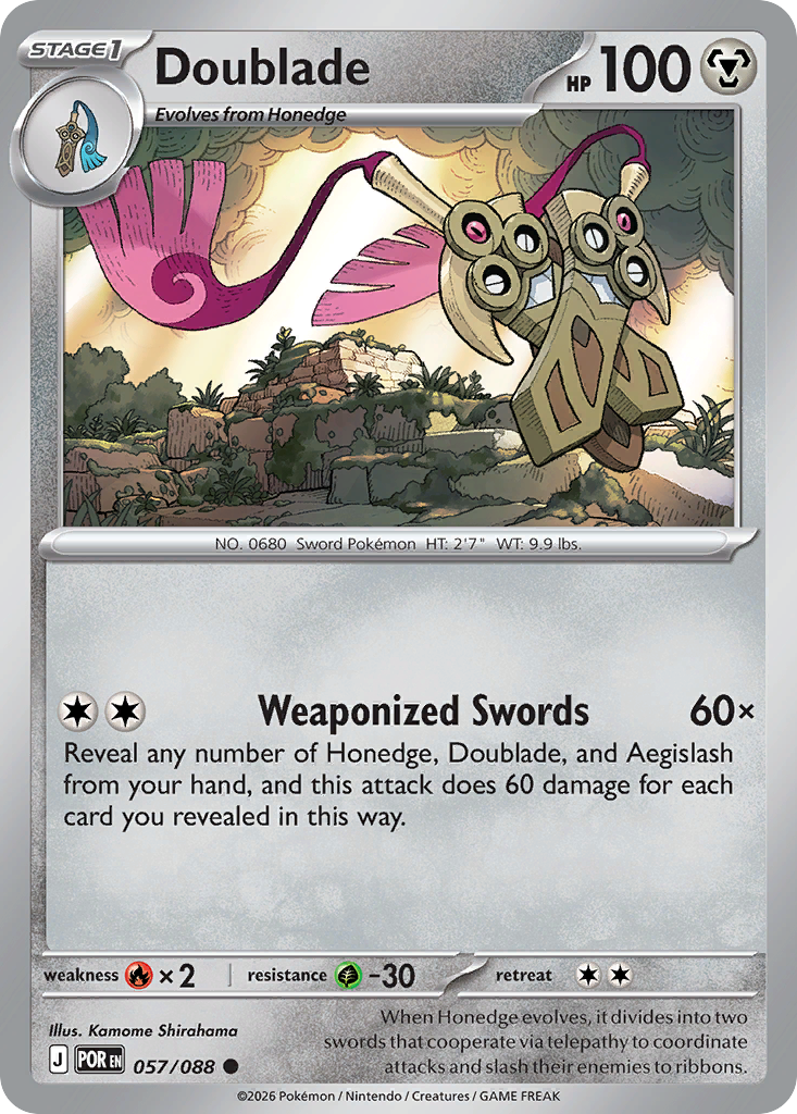 Doublade Pokémon card