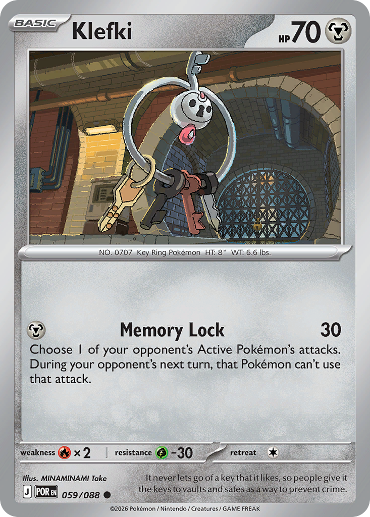 Klefki Pokémon card