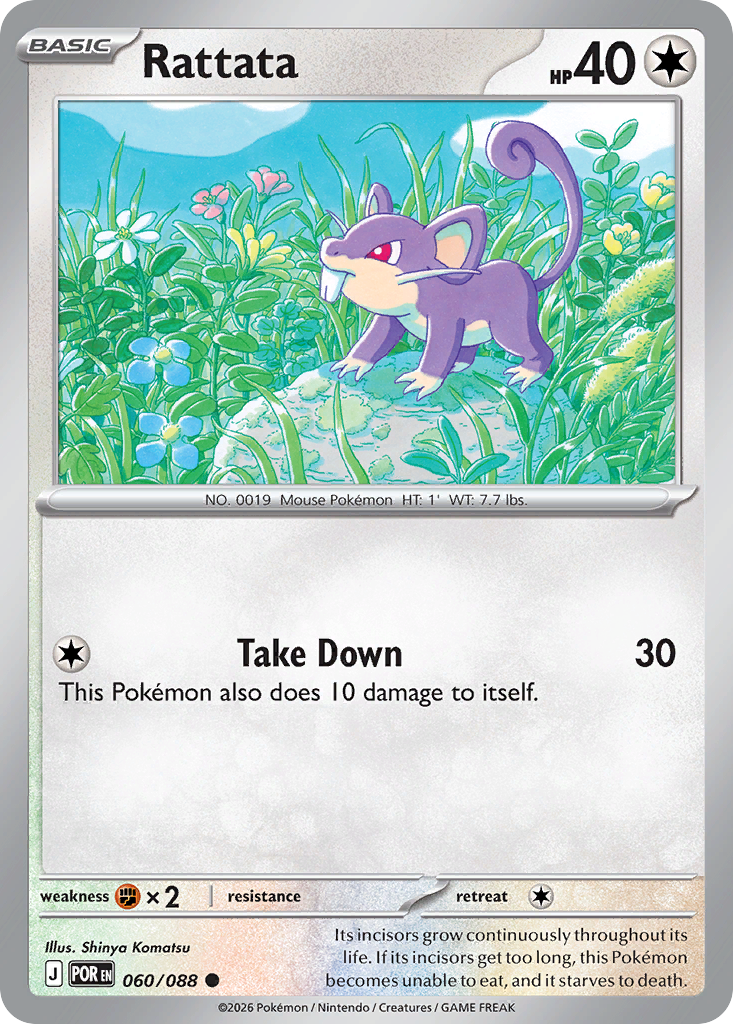 Rattata Pokémon card