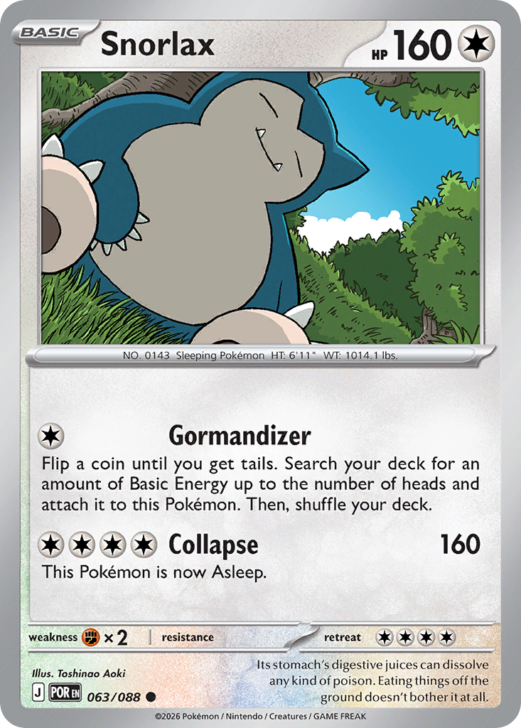 Snorlax Pokémon card