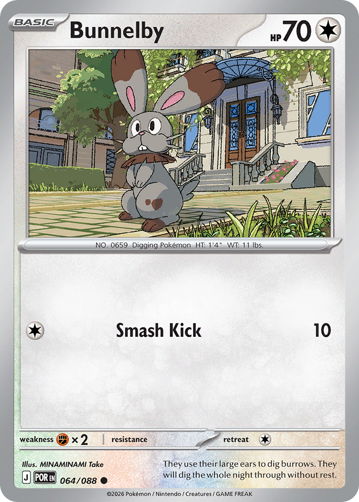 Bunnelby Pokémon card