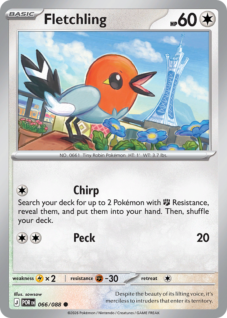 Fletchling Pokémon card