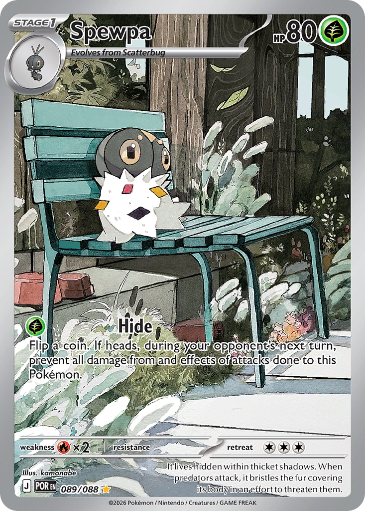 Spewpa Pokémon card
