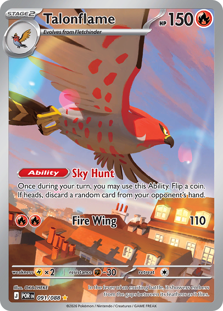 Talonflame Pokémon card