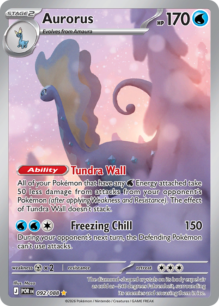 Aurorus Pokémon card