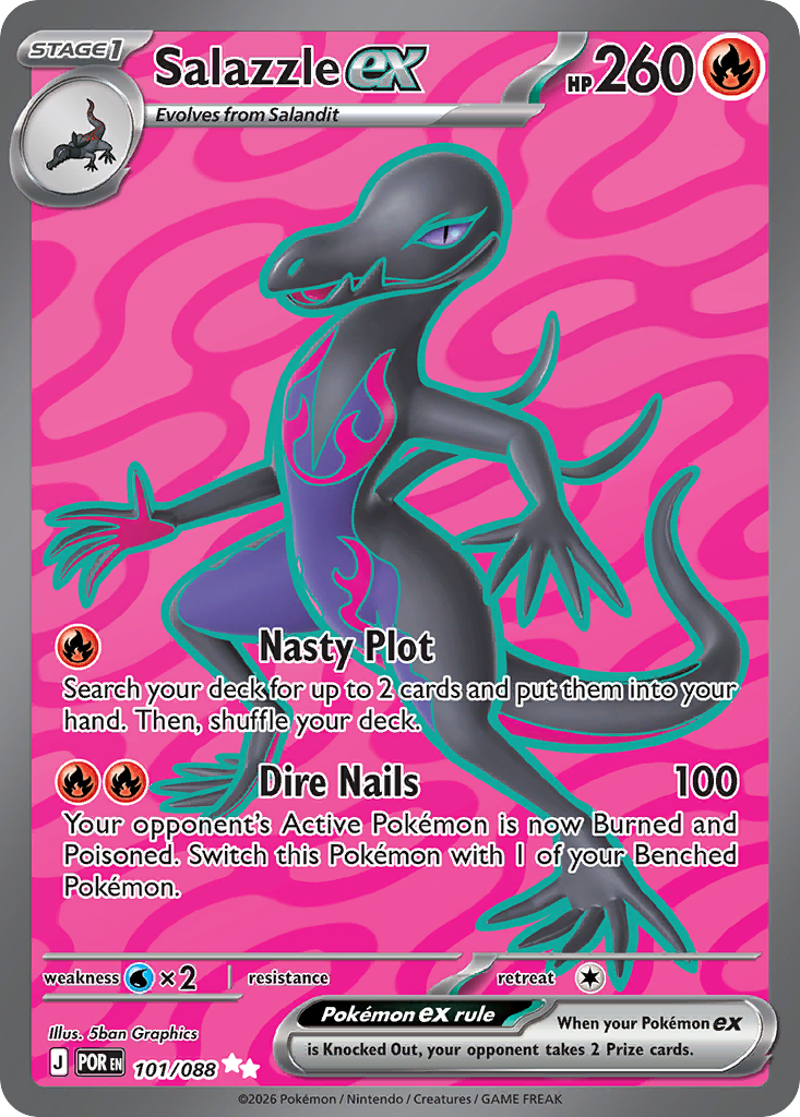 Salazzle ex Pokémon card