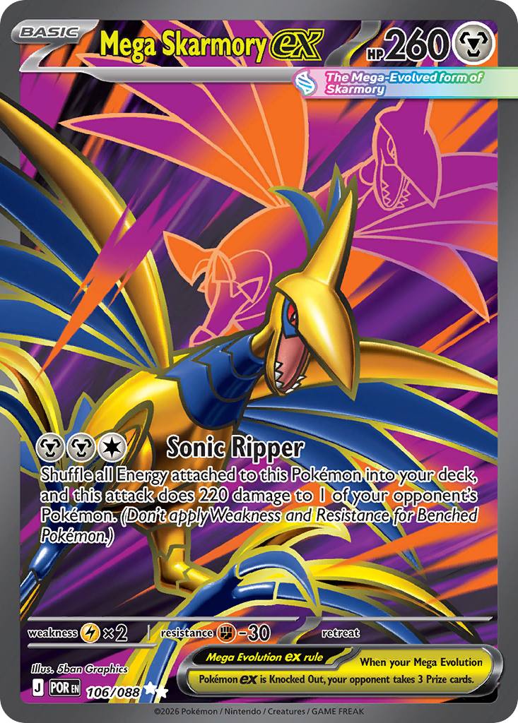 Mega Skarmory ex Pokémon card