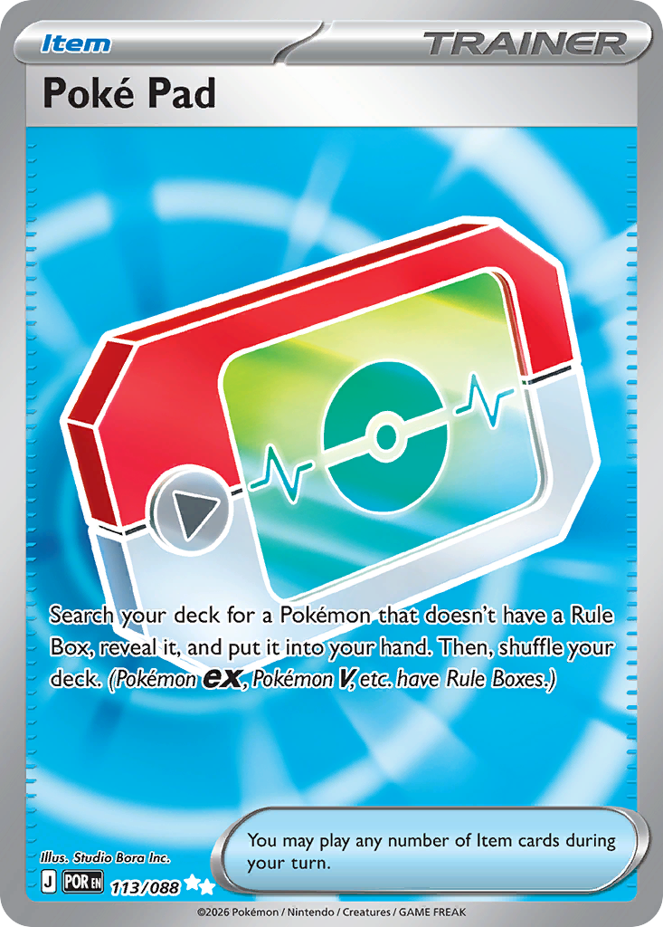 Poké Pad Pokémon card