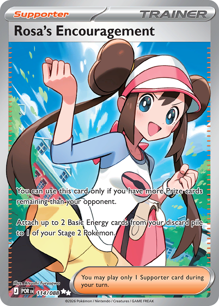 Rosa's Encouragement Pokémon card
