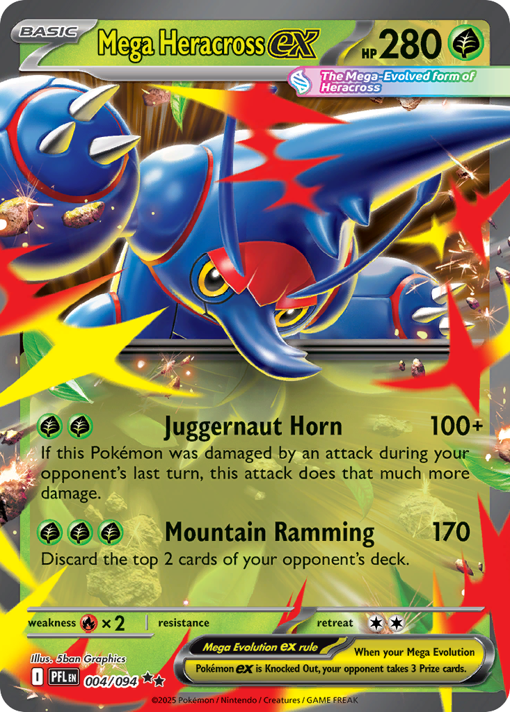 Mega Heracross ex Pokémon card