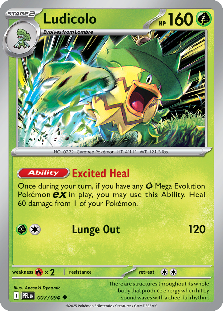 Ludicolo Pokémon card
