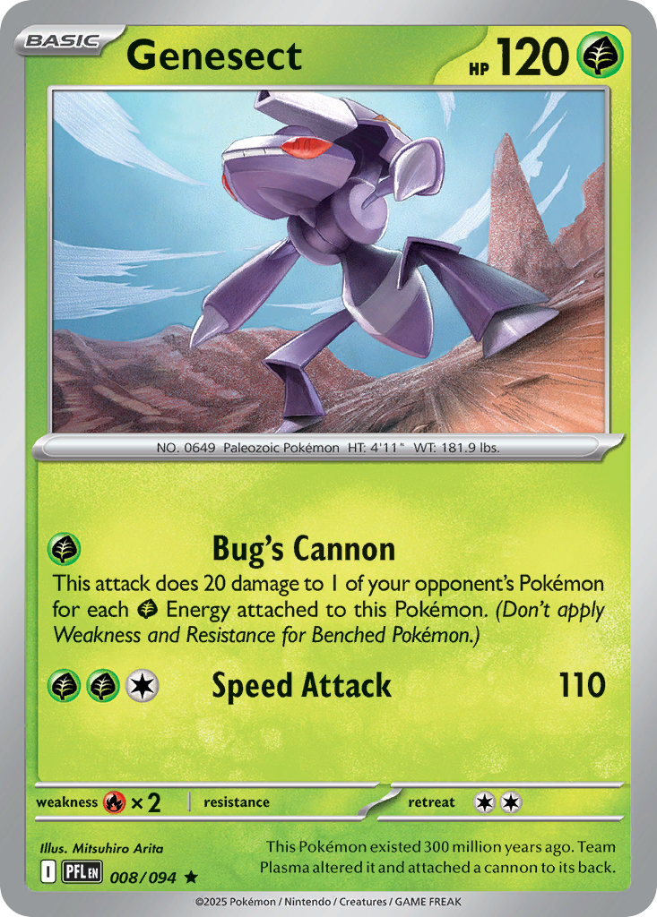 Genesect Pokémon card
