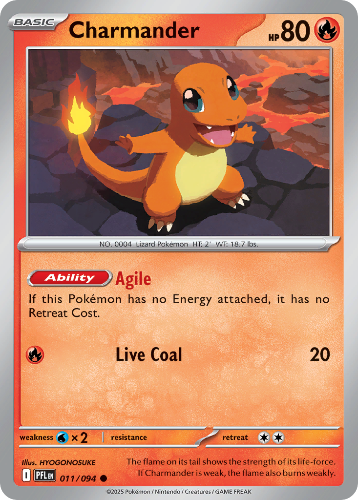 Charmander Pokémon card