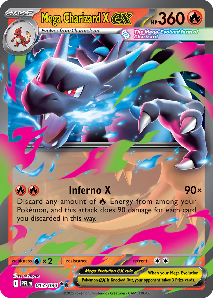 Mega Charizard X ex Pokémon card
