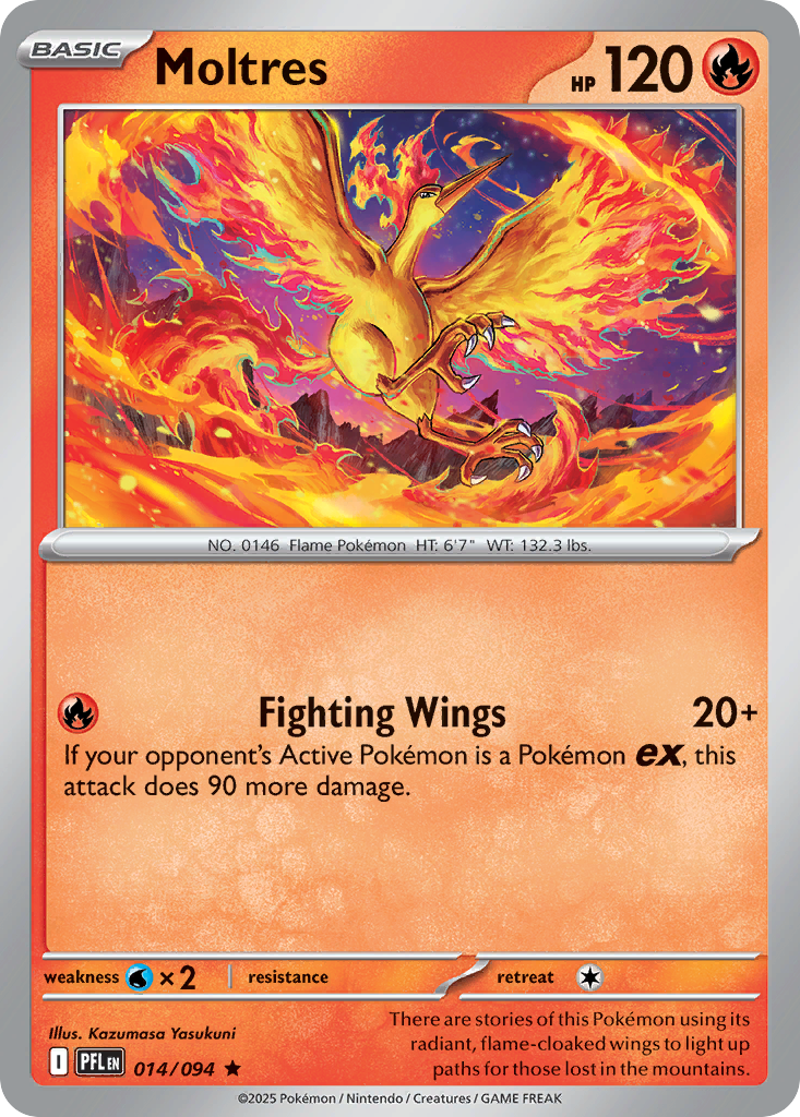 Moltres Pokémon card