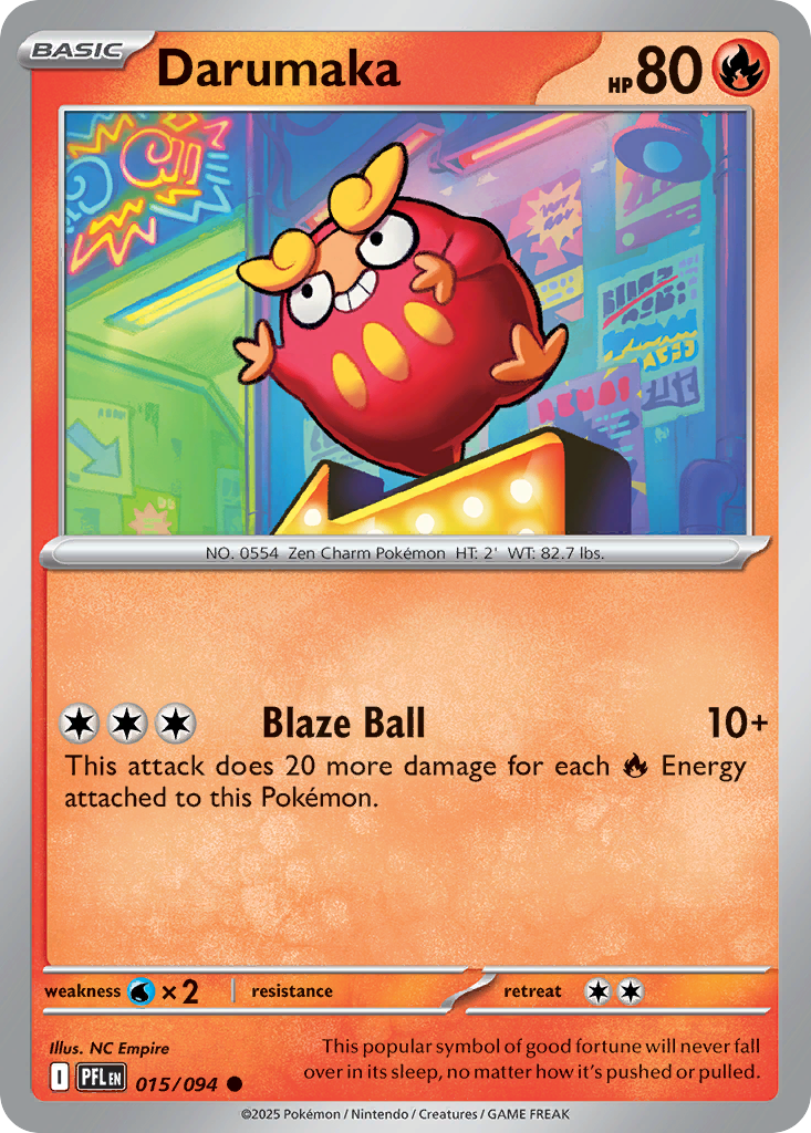 Darumaka Pokémon card