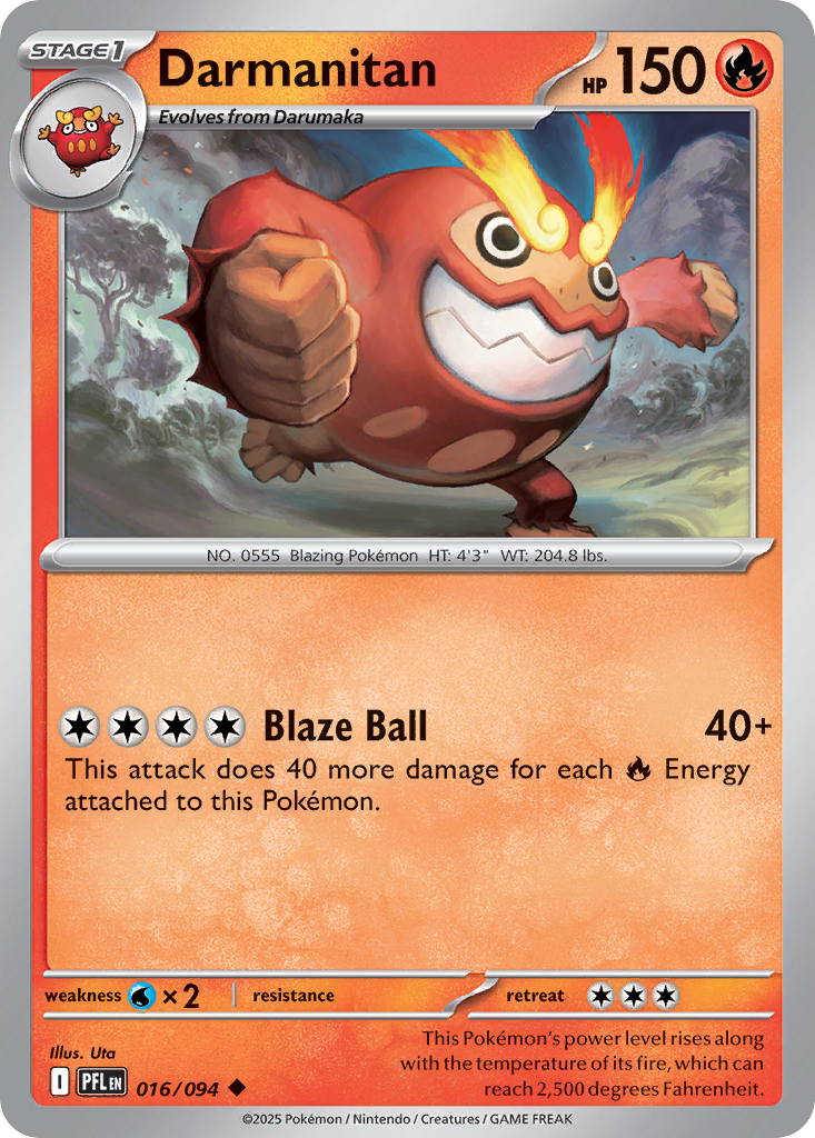 Darmanitan Pokémon card